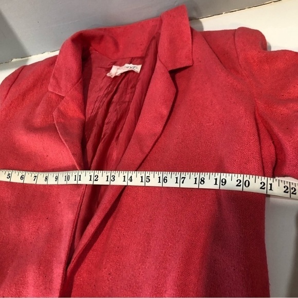 Jennings by Lyndal refsnes silk orange silk blazer front pocket size:14 - Picture 8 of 16